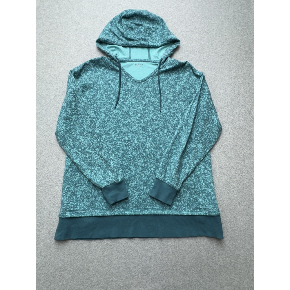 Athleta Hoodie Womens Medium Blue Sundown Alliance Pullover‎ Hooded Sweatshirt